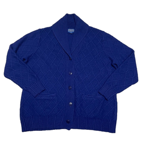 Pendleton Button-up Shaw Collar Cardigan Royal Blue